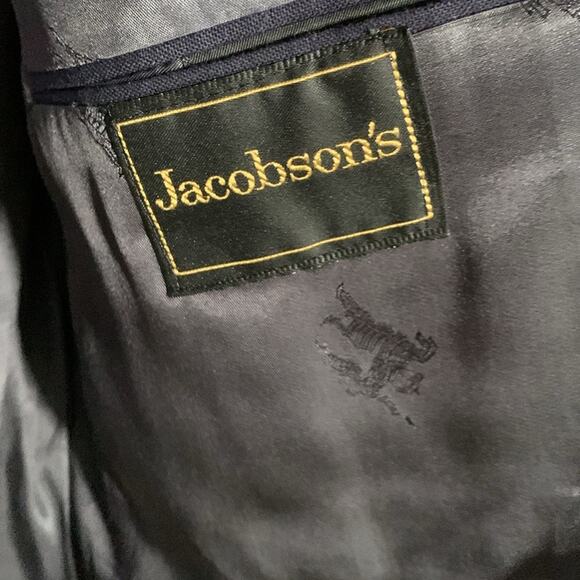 Burberrys’ Men’s Suit Coat Navy With Good Buttons Size 44L - Picture 8 of 9